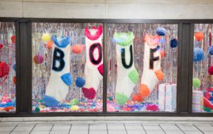 Unveiling of new permanent artwork by Langlands & Bell at Piccadilly Circus underground station to honour design visionary Frank Pick. Bouf. November 7, 2016. Photo: Eleanor Bentall Tel: +44 7768 377413
