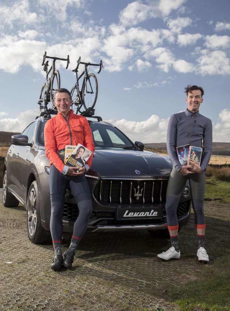 Maserati Cycling  David Millar / Ned Boulting / Maserati Levante Derbyshire Dales March 2017 Photos - Jed Leicester
